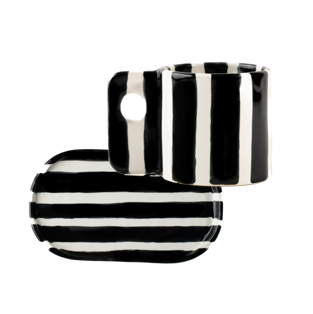 Coffee Set Zebra Negra