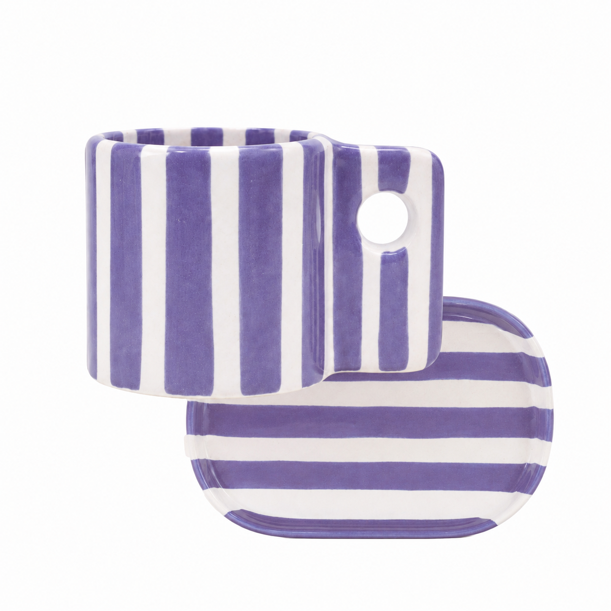 Coffee Set Zebra Morado
