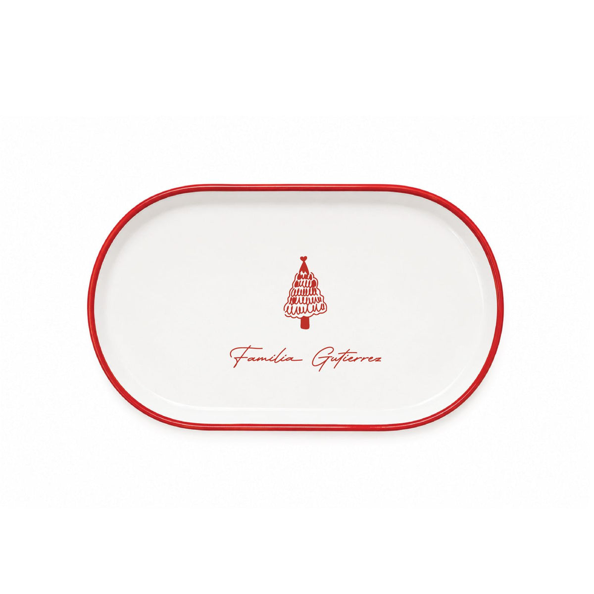 Plato Cookies for Santa de cerámica artesanal Calamina, edición navideña