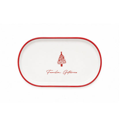 Plato Cookies for Santa de cerámica artesanal Calamina, edición navideña