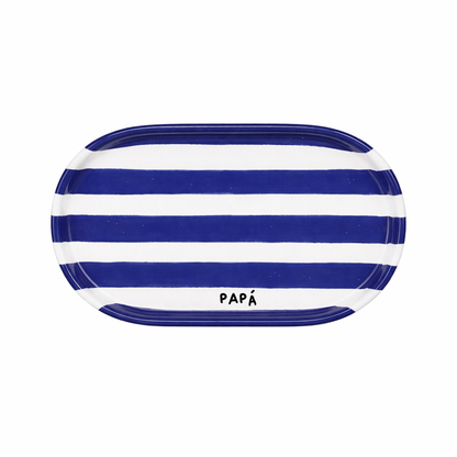 Plato Zebra Cobalto