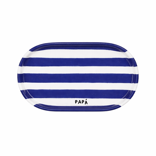 Plato Zebra Cobalto