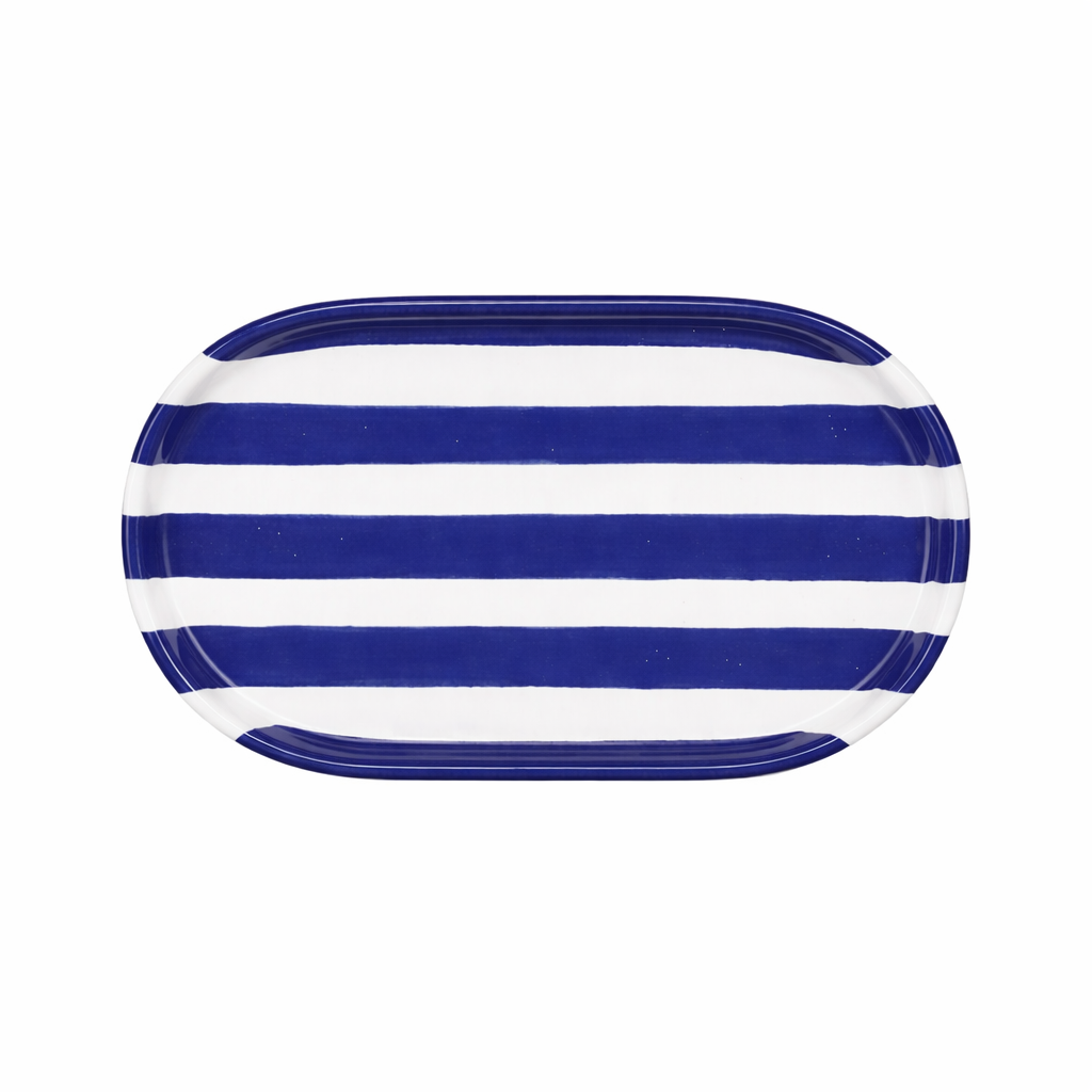 Plato Zebra Cobalto