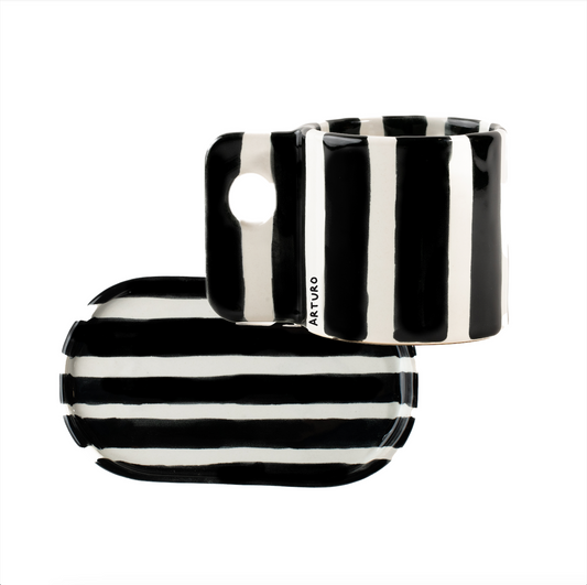 Coffee Set Zebra Negra