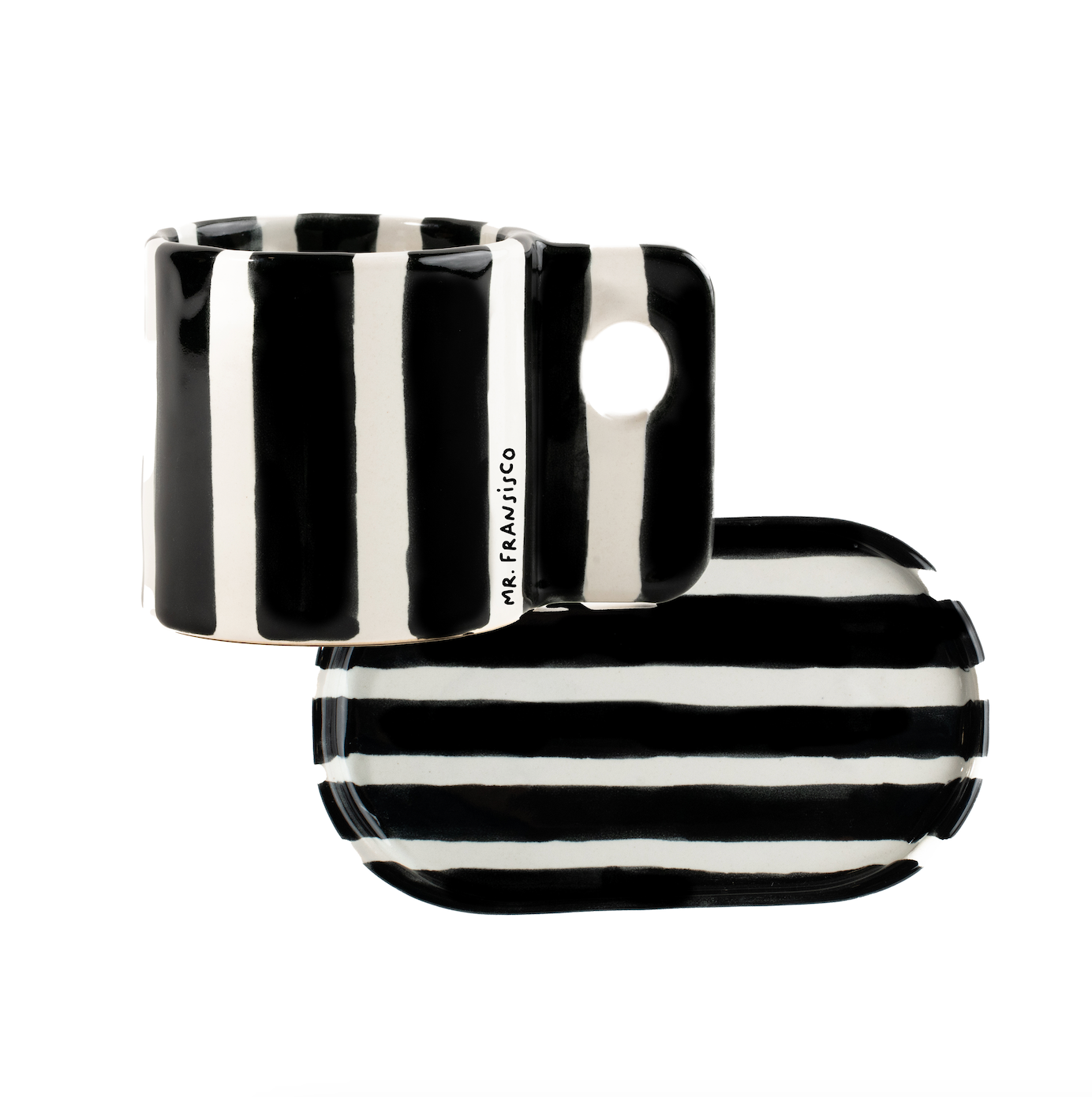 Coffee Set Zebra Negra