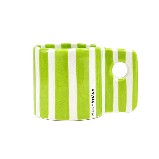 Taza Zebra Verde Limón