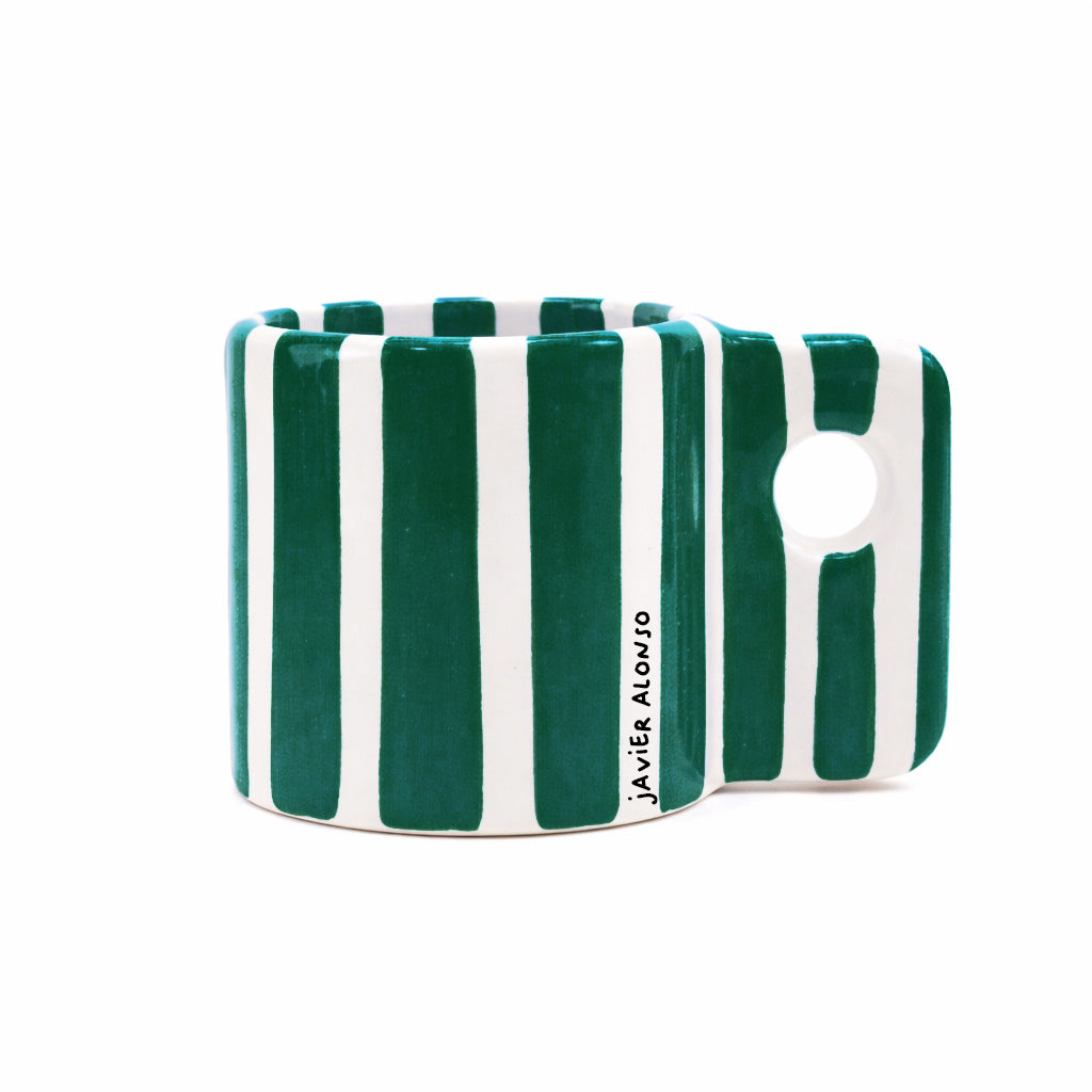 Taza Zebra Verde Esmeralda