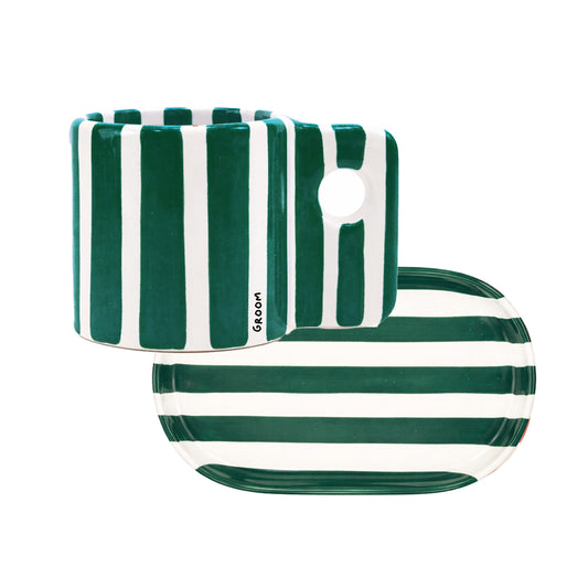 Coffee Set Zebra Verde Esmeralda