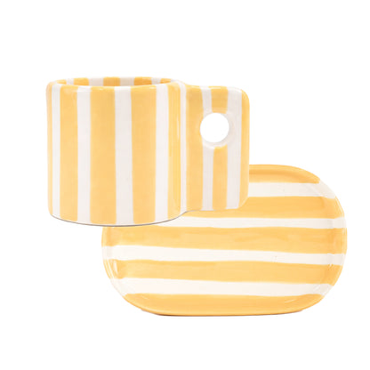 Coffee Set Zebra Amarilla