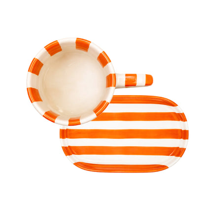 Coffee Set Zebra Naranja