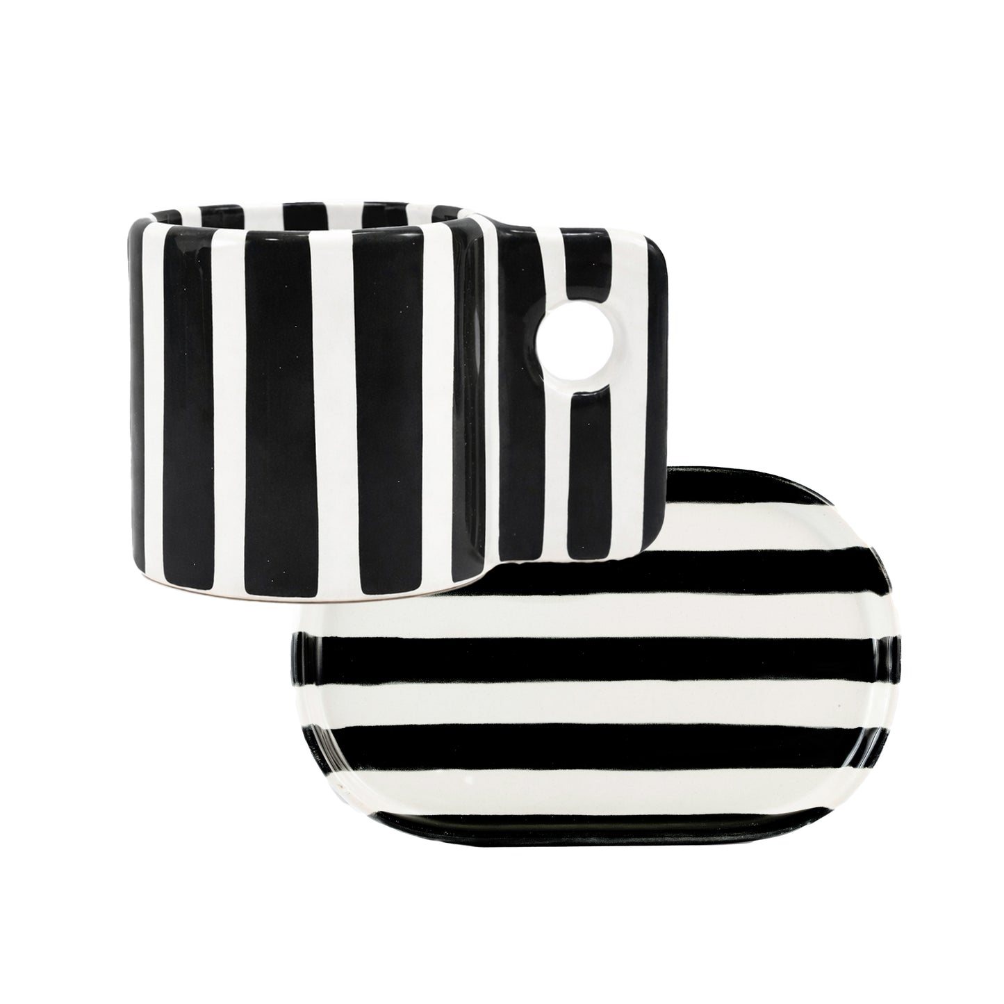 Coffee Set Zebra Negra