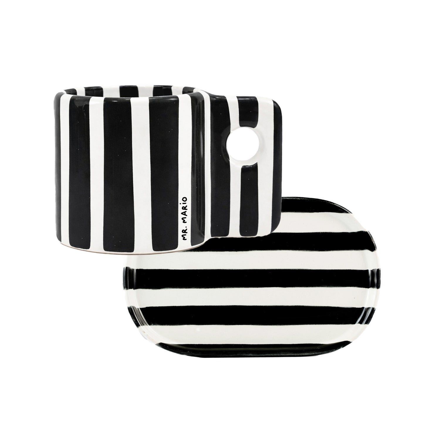 Coffee Set Zebra Negra