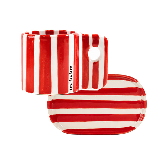 Coffee Set Zebra Roja