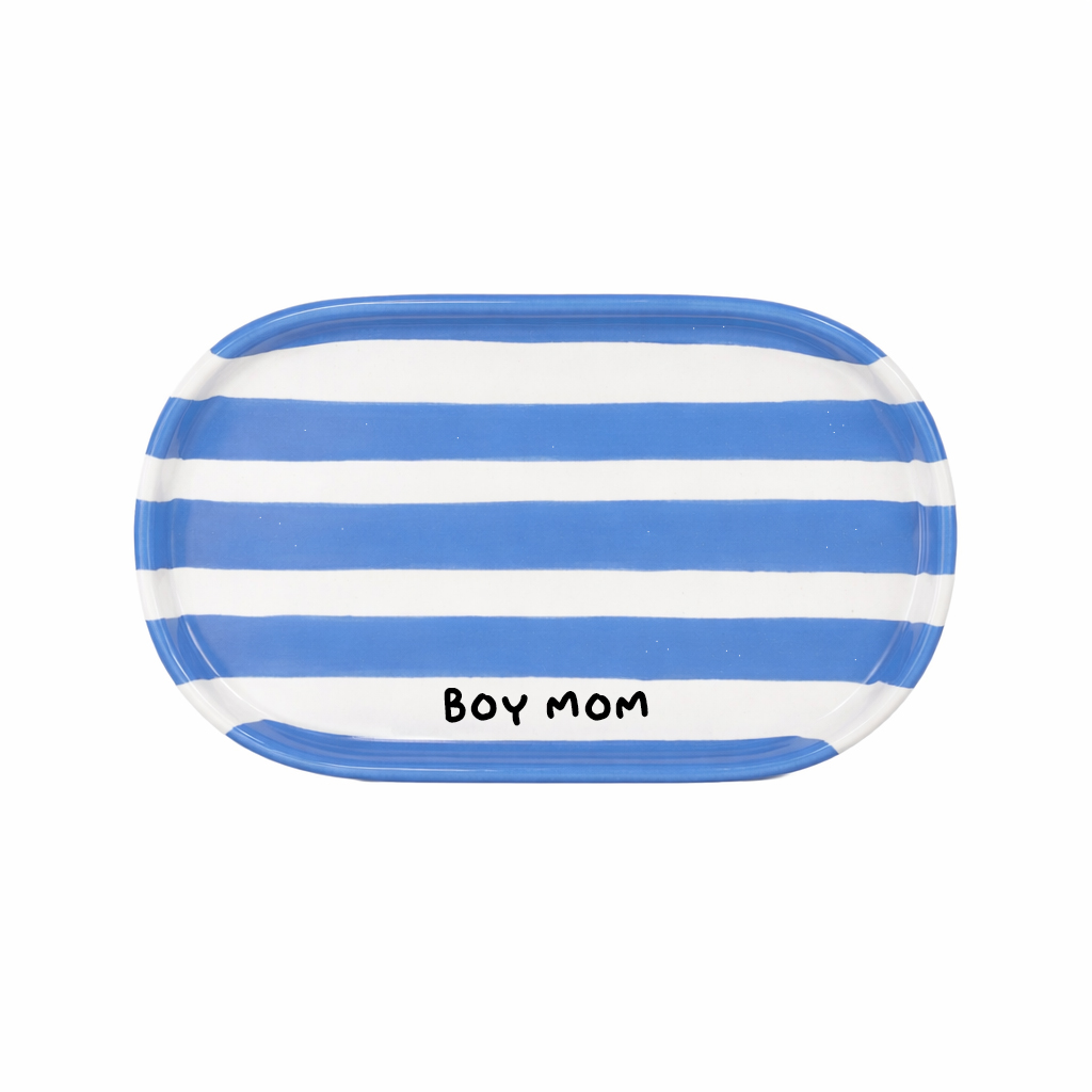 Plato Zebra Azul
