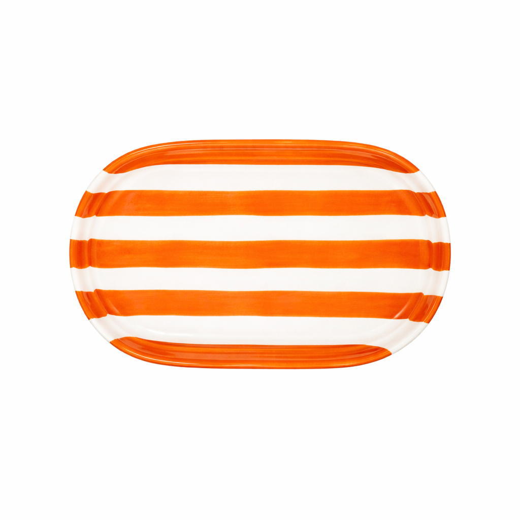 Plato Zebra Naranja