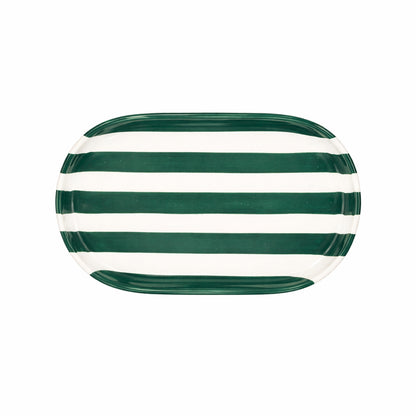 Plato Zebra Verde Esmeralda