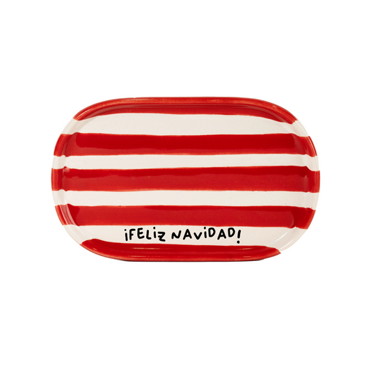 Edición Navideña - 🎄Plato Zebra Rojo