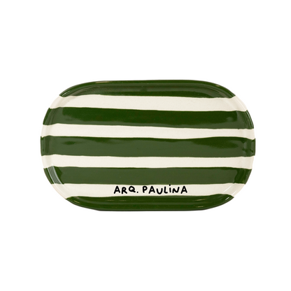 Edición Navideña - 🎄Plato Zebra Verde
