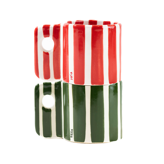 Edición Navideña - 🎄Set de tazas Zebra