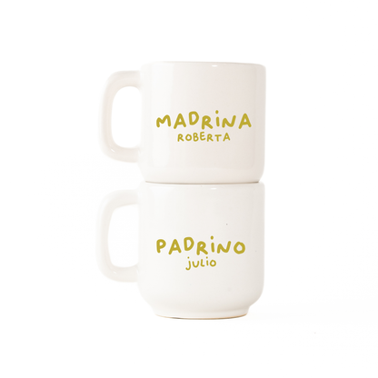 Set de tazas Madrina & Padrino