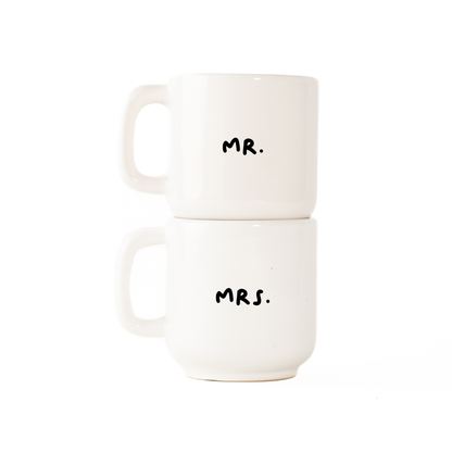 Set de tazas MR. & MRS.